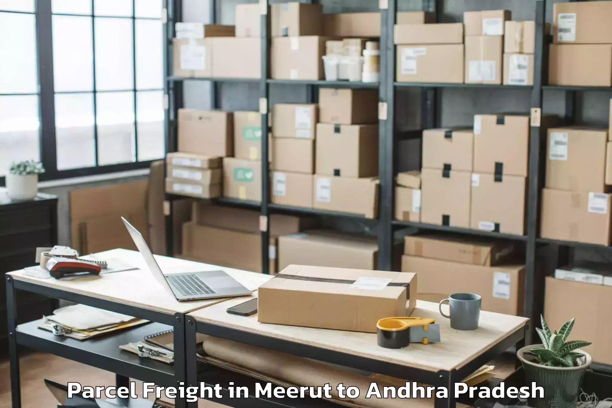 Discover Meerut to Vemulapalle Parcel Freight